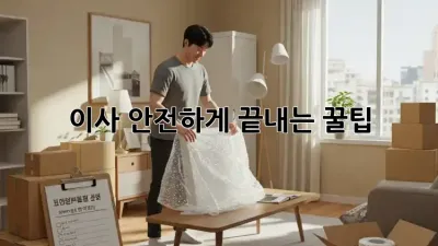 이사, 안전하게 끝내는 꿀팁!